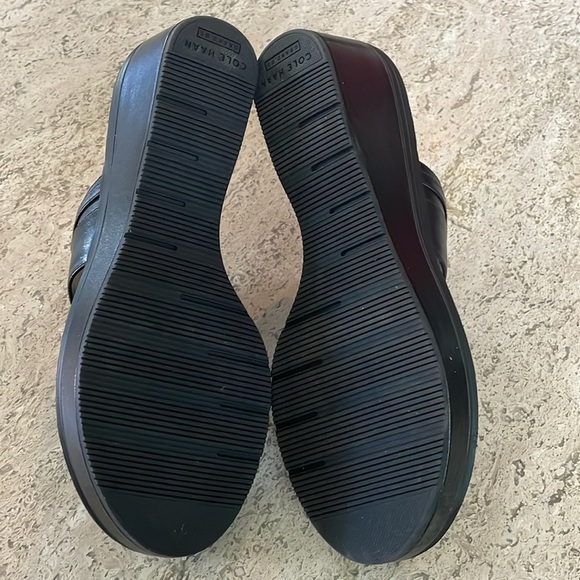 Cole Haan Lindy Grand Wedge Sandal 9 Black NEW - Picture 11 of 11